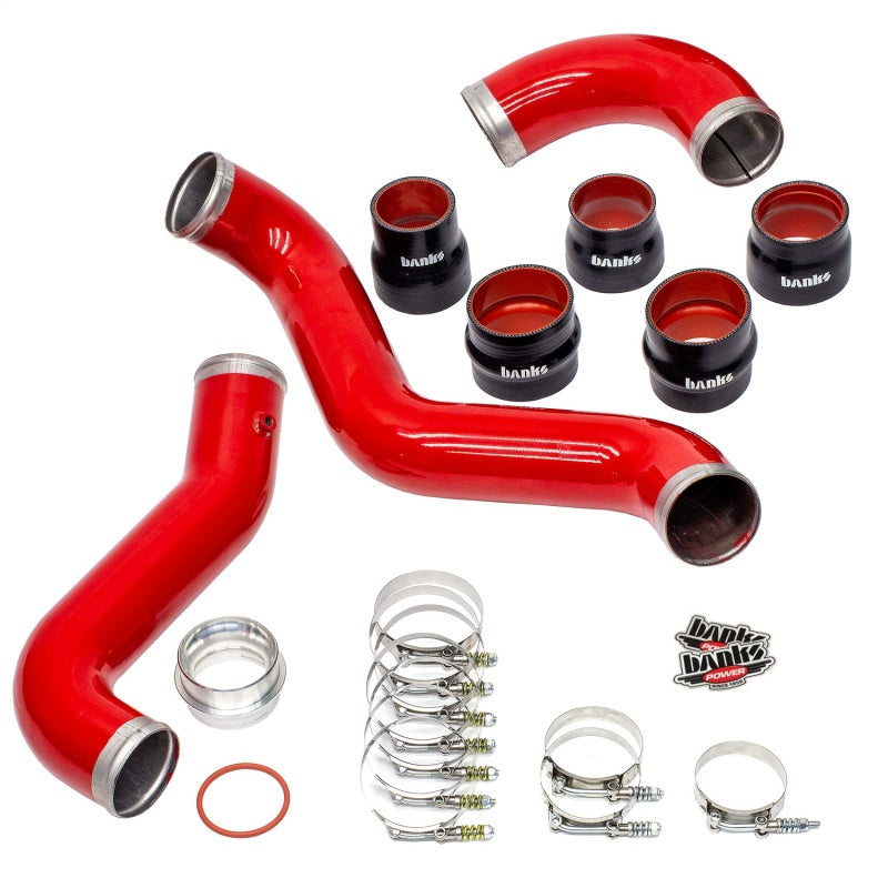 Banks Power 17-19 Chevy/GMC 2500HD/3500HD Diesel 6.6L Boost Tube Upgrade Kit - Red Banks Power 17-19 Chevy/GMC 2500HD/3500HD Diesel 6.6L Boost Tube Upgrade Kit - Red
