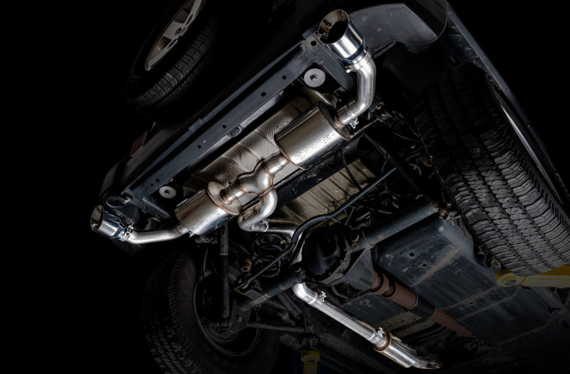 AWE Tuning 07-18 Jeep Wrangler JK/JKU 3.6L Tread Edition Axle-Back Dual Exhaust - Chrome Silver Tips AWE Tuning 07-18 Jeep Wrangler JK/JKU 3.6L Tread Edition Axle-Back Dual Exhaust - Chrome Silver Tips