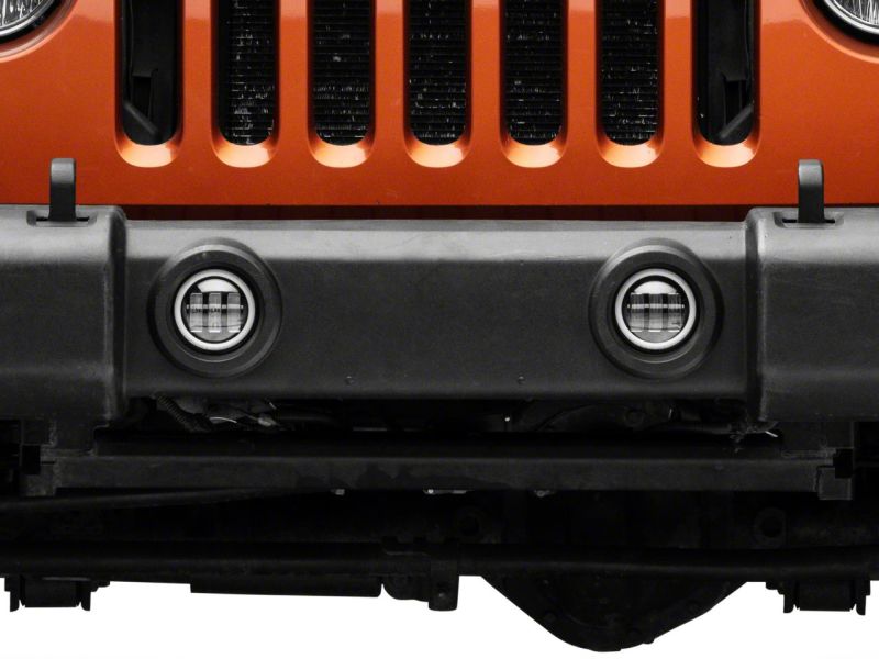 Raxiom 07-23 Jeep Wrangler JK & JL Axial Series Halo LED Fog Lights- Amber Raxiom 07-23 Jeep Wrangler JK & JL Axial Series Halo LED Fog Lights- Amber
