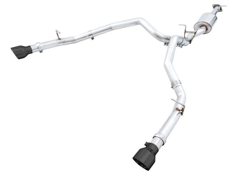 AWE Tuning 19-21 RAM 1500 5.7L (w/Cutouts) 0FG Dual Rear Exit Cat-Back Exhaust - Diamond Black Tips AWE Tuning 19-21 RAM 1500 5.7L (w/Cutouts) 0FG Dual Rear Exit Cat-Back Exhaust - Diamond Black Tips
