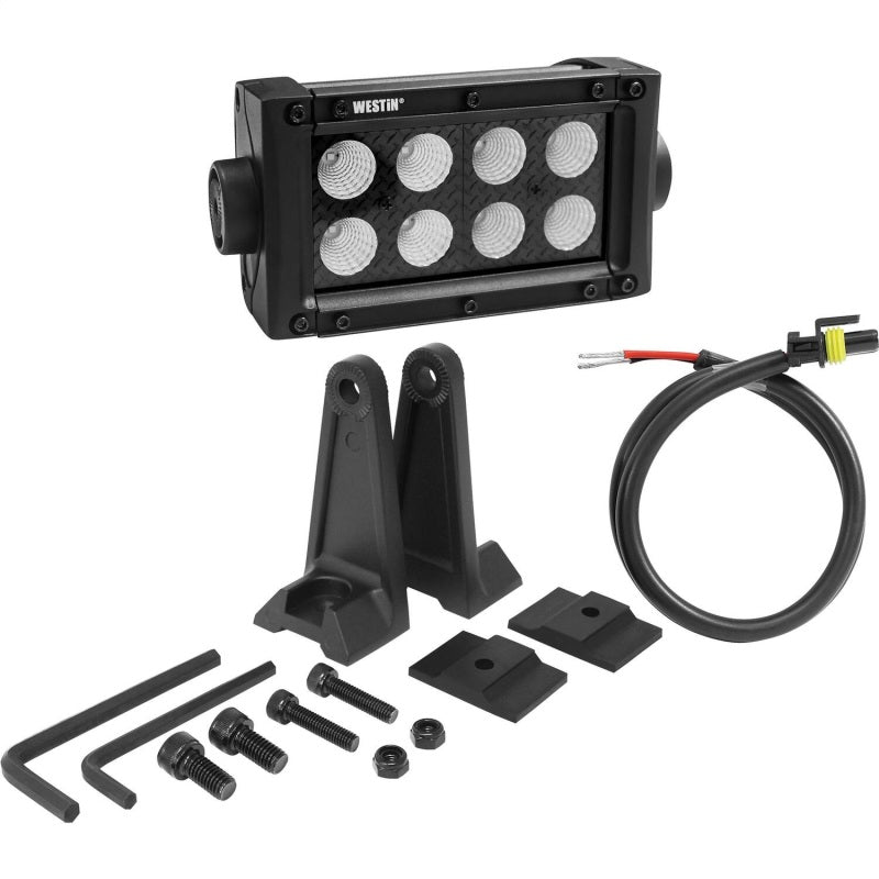 Westin B-FORCE LED Light Bar Double Row 4 inch Flood w/3W Cree - Black Westin B-FORCE LED Light Bar Double Row 4 inch Flood w/3W Cree - Black