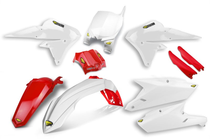 Cycra 14-18 Yamaha YZ250F/14-17 YZ450F Powerflow Body Kit - White/Red Cycra 14-18 Yamaha YZ250F/14-17 YZ450F Powerflow Body Kit - White/Red