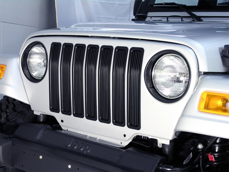 Rugged Ridge Billet Grille Inserts Black 97-06 Jeep Wrangler Rugged Ridge Billet Grille Inserts Black 97-06 Jeep Wrangler