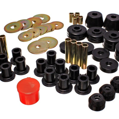 Energy Suspension 72-85 Dodge/Plymouth 1/2 & 3/4 Ton S/C Pickup Black Hyper-Flex Master Bushing Set