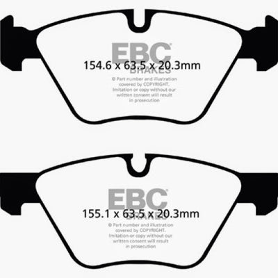 EBC 09+ BMW Z4 3.0 (E89) Yellowstuff Front Brake Pads