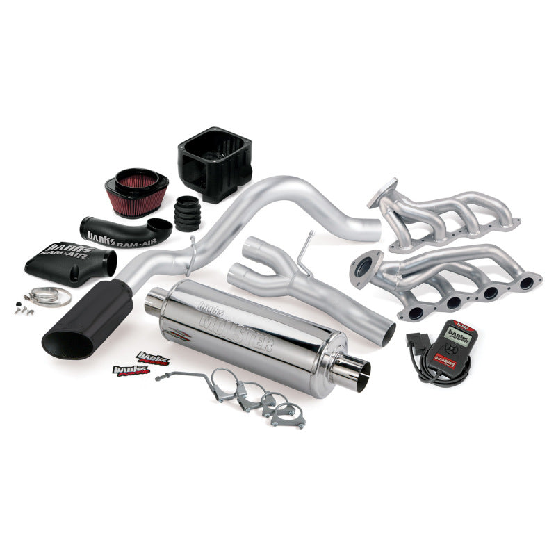 Banks Power 99-01 Chevy 4.8-5.3L Non-Air Inj 1500-SCSB PowerPack Sys - SS Single Exh w/ Black Tip Banks Power 99-01 Chevy 4.8-5.3L Non-Air Inj 1500-SCSB PowerPack Sys - SS Single Exh w/ Black Tip