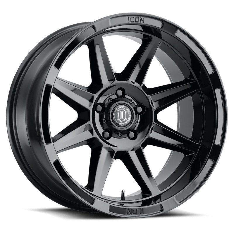 ICON Bandit 20x10 6x5.5 -24mm 4.5in BS 106.10mm Bore Gloss Black Wheel ICON Bandit 20x10 6x5.5 -24mm 4.5in BS 106.10mm Bore Gloss Black Wheel