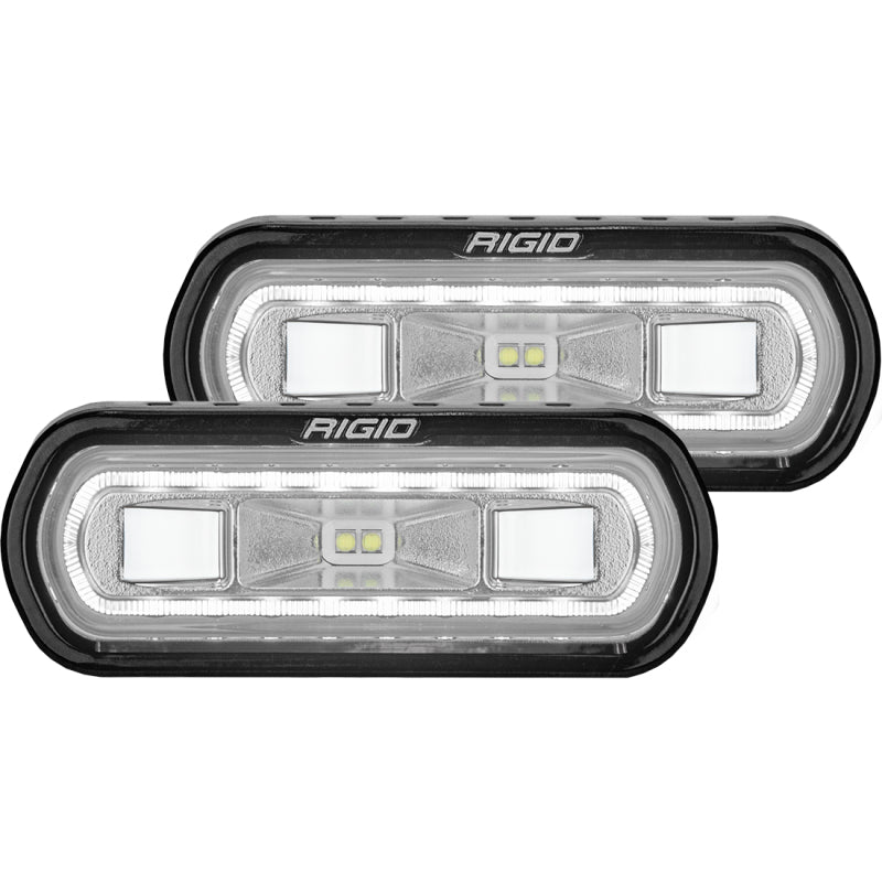 Rigid Industries SR-L Series Surface Mount LED Spreader Pair w/ White Halo - Universal Rigid Industries SR-L Series Surface Mount LED Spreader Pair w/ White Halo - Universal