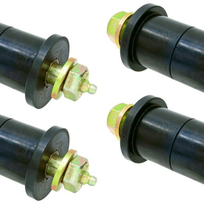 RockJock YJ Leaf Spring Main Eye Bushing Kit w/ Urethane Bushings Greasable Hardware Set of 4