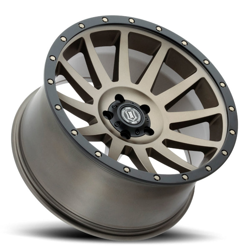 ICON Compression 20x10 6x5.5 -19mm 4.75in BS 106.10mm Bore Bronze Wheel ICON Compression 20x10 6x5.5 -19mm 4.75in BS 106.10mm Bore Bronze Wheel