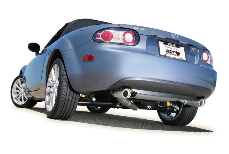 Borla 06-14 Mazda MX-5 Miata 2.0L RWD Twin-Tip Cat Back Exhaust Borla 06-14 Mazda MX-5 Miata 2.0L RWD Twin-Tip Cat Back Exhaust