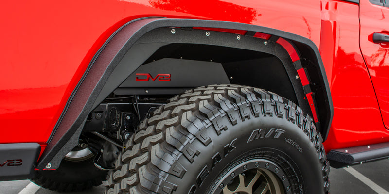 DV8 Offroad 201+ Jeep Gladiator Rear Inner Fenders - Black DV8 Offroad 201+ Jeep Gladiator Rear Inner Fenders - Black
