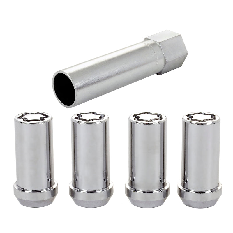 McGard Wheel Lock Nut Set - 4pk. (Tuner / Cone Seat) 1/2-20 / 13/16 Hex / 1.60in. Length - Chrome McGard Wheel Lock Nut Set - 4pk. (Tuner / Cone Seat) 1/2-20 / 13/16 Hex / 1.60in. Length - Chrome