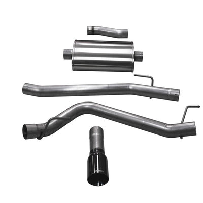 Corsa 20-25 Jeep Gladiator JT 3.6L Single Side Exit Cat-Back Exhaust System w/ Single 4in Black Tip