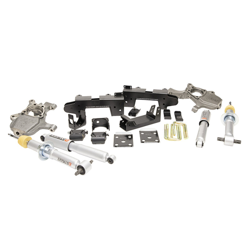 Belltech LOWERING KIT 2019 Chevrolet Silverado / GMC Sierra 1500 2WD All Cab - 2-4in Fr / 6in R Belltech LOWERING KIT 2019 Chevrolet Silverado / GMC Sierra 1500 2WD All Cab - 2-4in Fr / 6in R