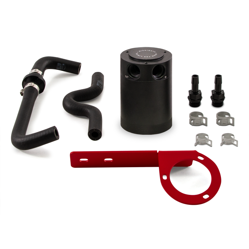 Mishimoto 2017+ Honda Civic Type R Baffled Oil Catch Can Kit - Red Mishimoto 2017+ Honda Civic Type R Baffled Oil Catch Can Kit - Red