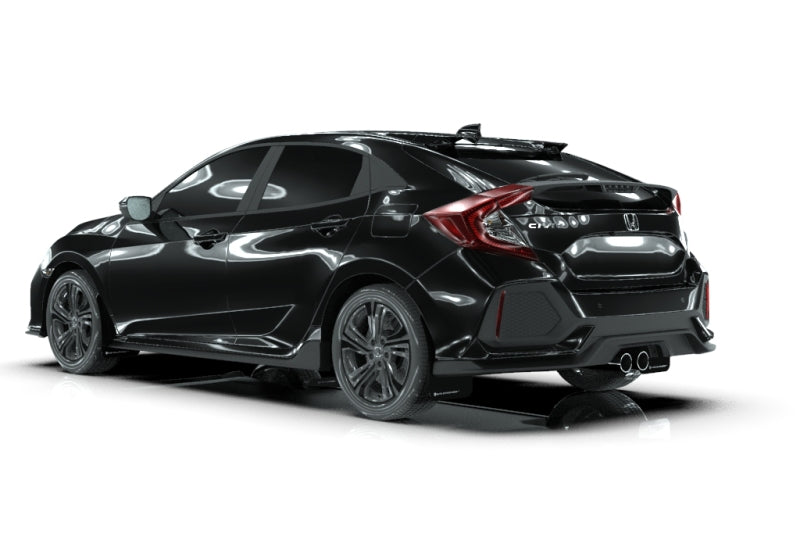 Rally Armor 17-21 Honda Civic Sport/Sport Touring Black UR Mud Flap w/White Logo Rally Armor 17-21 Honda Civic Sport/Sport Touring Black UR Mud Flap w/White Logo