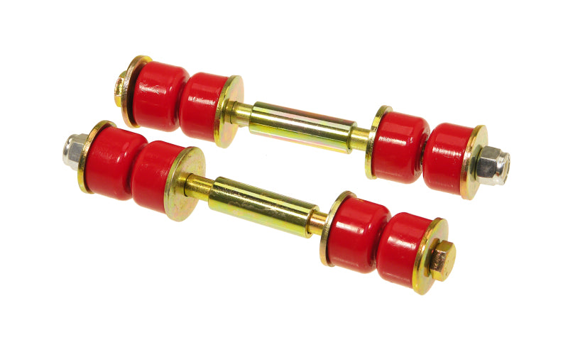 Prothane Universal End Link Set - 3 1/2in Mounting Length - Red Prothane Universal End Link Set - 3 1/2in Mounting Length - Red
