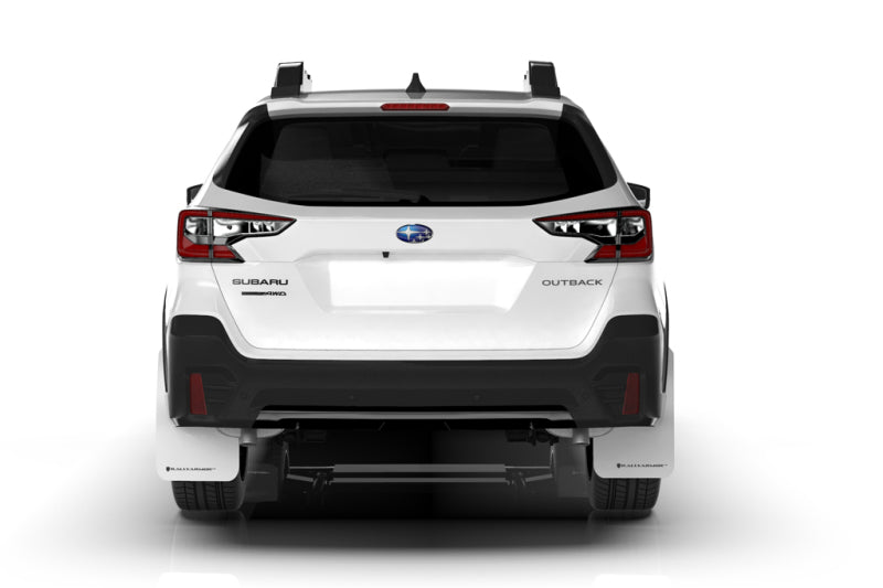 Rally Armor 20-25 Subaru Outback Black UR Mud Flap w/White Logo Rally Armor 20-25 Subaru Outback Black UR Mud Flap w/White Logo