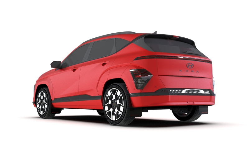 Rally Armor 24-25 Hyundai Kona/Kona EV Black UR Mud Flap w/Red Logo Rally Armor 24-25 Hyundai Kona/Kona EV Black UR Mud Flap w/Red Logo