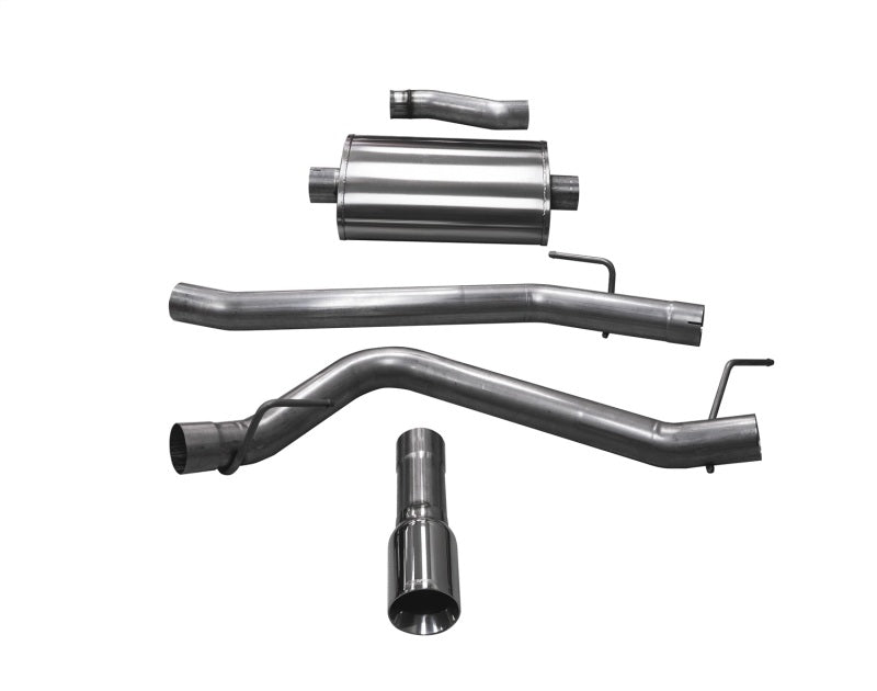 Corsa 2020-2025 Jeep Gladiator JT 3.6L Single Side Exit Cat-Back Exhaust w/ Single 4in Polished Tip Corsa 2020-2025 Jeep Gladiator JT 3.6L Single Side Exit Cat-Back Exhaust w/ Single 4in Polished Tip