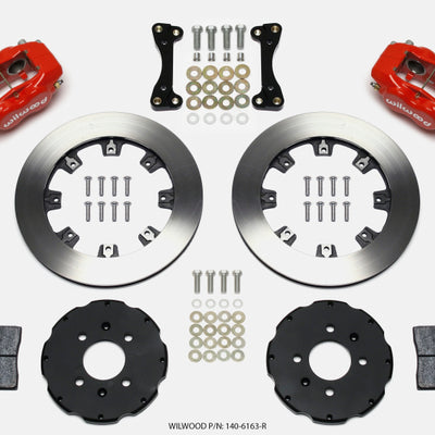 Wilwood Forged Dynalite Front Hat Kit 12.19in Red 94-01 Honda/Acura w/262mm Disc