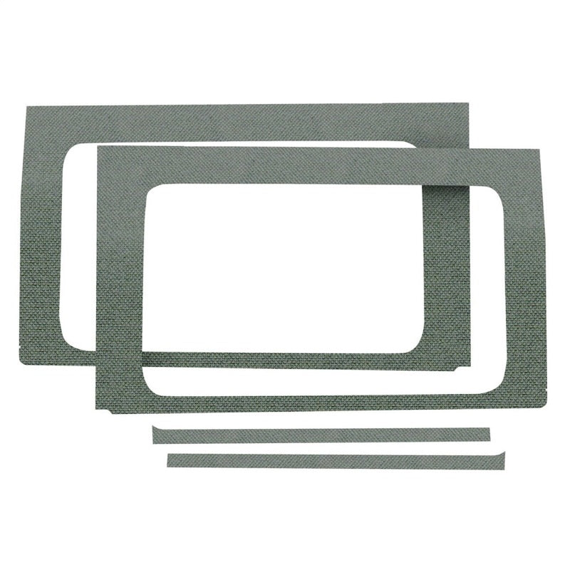 DEI 18-23 Jeep Wrangler JL 4-Door Boom Mat Rear Side Window Trim - 4 Piece - Gray DEI 18-23 Jeep Wrangler JL 4-Door Boom Mat Rear Side Window Trim - 4 Piece - Gray