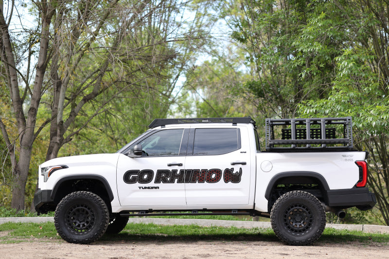 Go Rhino 22-23 Toyota Tundra CrewMax Cab 4dr E-BOARD E1 Electric Running Board Kit - Tex. Blk Go Rhino 22-23 Toyota Tundra CrewMax Cab 4dr E-BOARD E1 Electric Running Board Kit - Tex. Blk