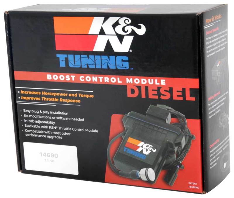 K&N 17-18 Chevrolet 2500/3500 6.6L V8 Diesel Boost Control Module K&N 17-18 Chevrolet 2500/3500 6.6L V8 Diesel Boost Control Module