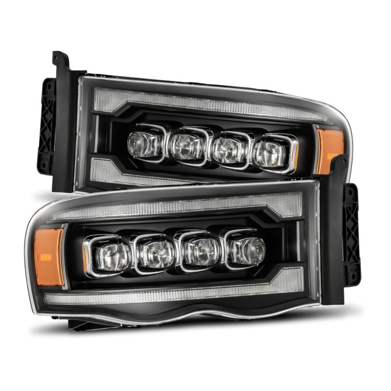 AlphaRex 02-05 Dodge Ram 1500 NOVA LED Proj Headlights Plank Style Blk w/Activ Light/Seq Signal AlphaRex 02-05 Dodge Ram 1500 NOVA LED Proj Headlights Plank Style Blk w/Activ Light/Seq Signal