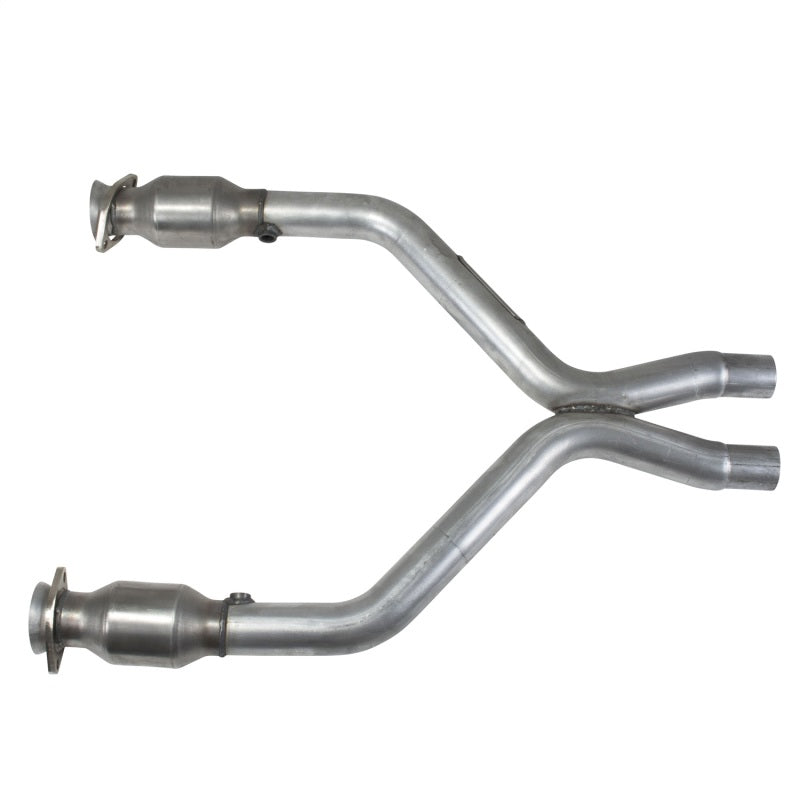 BBK 11-14 Mustang 3.7 V6 Short Mid X Pipe With Catalytic Converters 2-1/2 For BBK Long Tube Headers BBK 11-14 Mustang 3.7 V6 Short Mid X Pipe With Catalytic Converters 2-1/2 For BBK Long Tube Headers