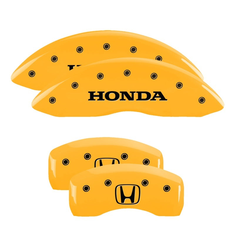 MGP 4 Caliper Covers Engraved Front & Rear MGP Yellow Finish Black Char 1999 Honda Prelude MGP 4 Caliper Covers Engraved Front & Rear MGP Yellow Finish Black Char 1999 Honda Prelude