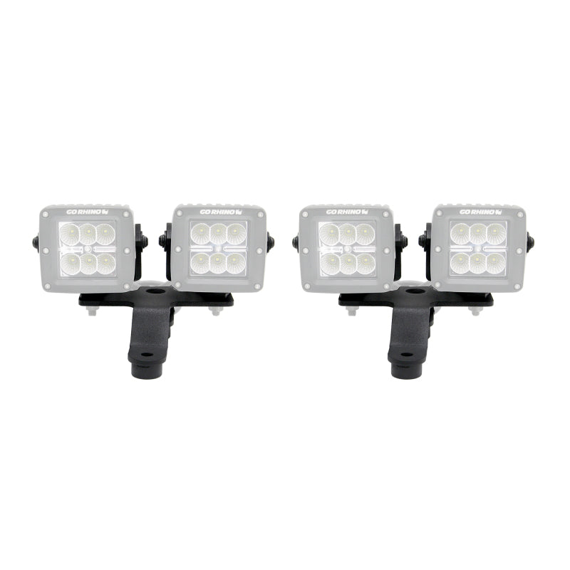 Go Rhino 18-20 Jeep Wrangler JL/JLU/Gladiator JT Light Mount - Two 3in Cubes Go Rhino 18-20 Jeep Wrangler JL/JLU/Gladiator JT Light Mount - Two 3in Cubes