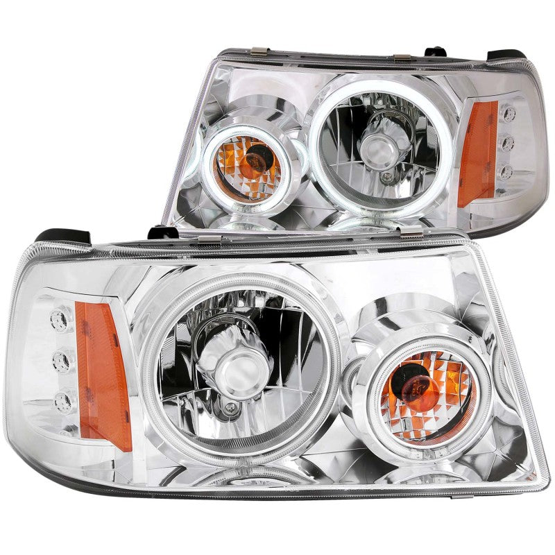 ANZO 2001-2011 Ford Ranger Projector Headlights w/ Halo Chrome (CCFL) 1 pc ANZO 2001-2011 Ford Ranger Projector Headlights w/ Halo Chrome (CCFL) 1 pc