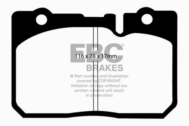 EBC 95-00 Lexus LS400 4.0 Redstuff Front Brake Pads EBC 95-00 Lexus LS400 4.0 Redstuff Front Brake Pads