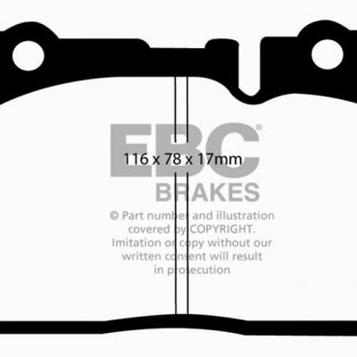 EBC 95-00 Lexus LS400 4.0 Ultimax2 Front Brake Pads