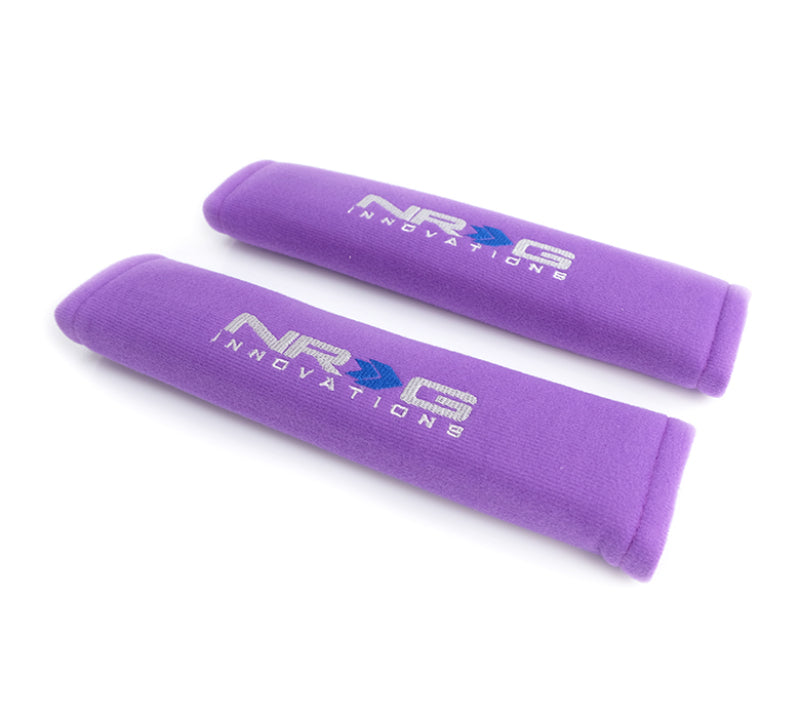 NRG Seat Belt Pads 2.7in (Wide) X 11in - Purple(2 Piece) Short NRG Seat Belt Pads 2.7in (Wide) X 11in - Purple(2 Piece) Short