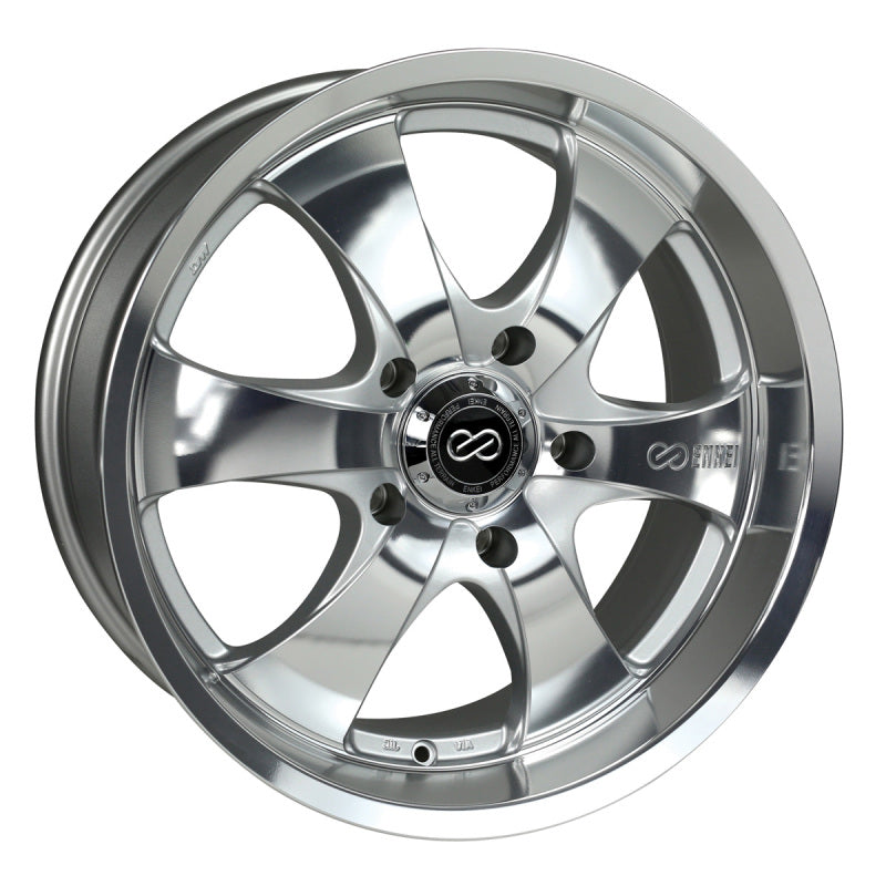 Enkei M6 Universal Truck & SUV 17x8 10mm Offset 5x127 Bolt Pattern 71.6mm Bore Mirror Finish Wheel Enkei M6 Universal Truck & SUV 17x8 10mm Offset 5x127 Bolt Pattern 71.6mm Bore Mirror Finish Wheel