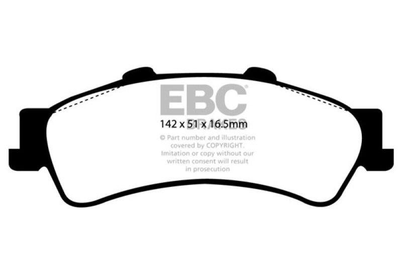 EBC 01-05 Cadillac Deville 4.6 HD Greenstuff Rear Brake Pads EBC 01-05 Cadillac Deville 4.6 HD Greenstuff Rear Brake Pads