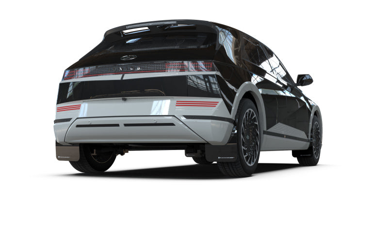 Rally Armor 22-24 Hyundai Ioniq 5 Black Mud Flap w/White Logo Rally Armor 22-24 Hyundai Ioniq 5 Black Mud Flap w/White Logo