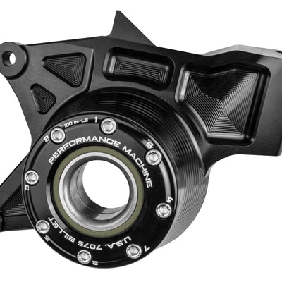 Performance Machine UTV Bearing Carrier Assembly - Black Ano
