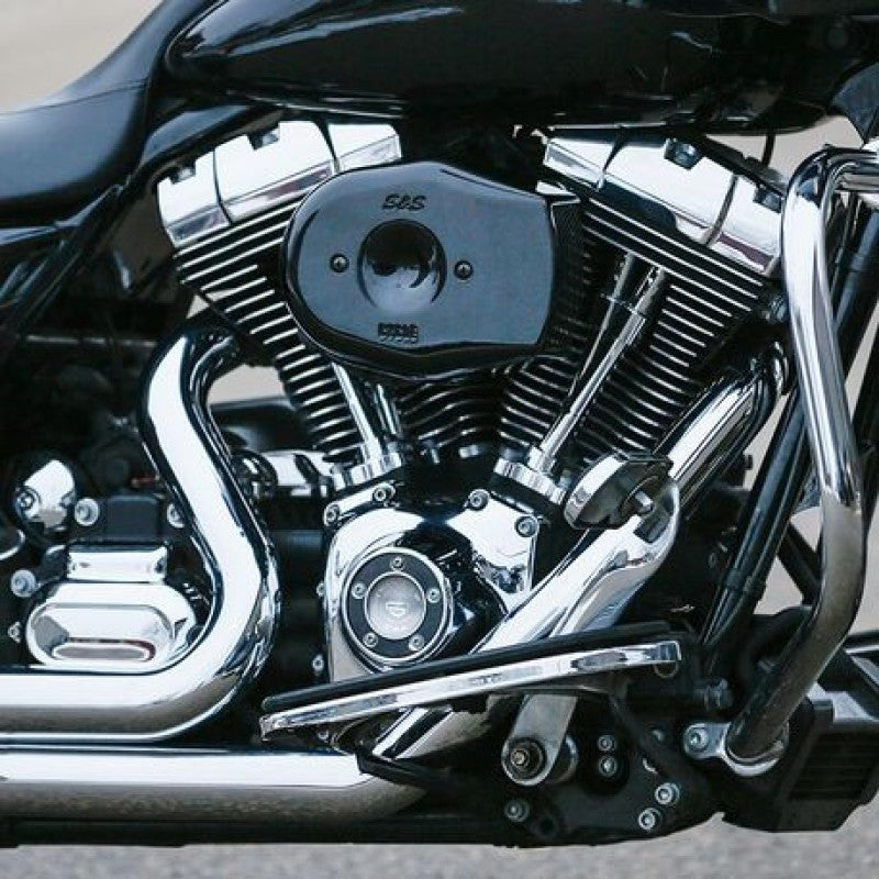 S&S Cycle 08-16 Touring/16-17 Softail Models Stealth Air Cleaner Kit w/ Black Tribute Cover S&S Cycle 08-16 Touring/16-17 Softail Models Stealth Air Cleaner Kit w/ Black Tribute Cover