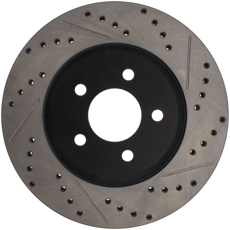 StopTech 05-10 Ford Mustang GT Front Right Slotted & Drilled Rotor StopTech 05-10 Ford Mustang GT Front Right Slotted & Drilled Rotor