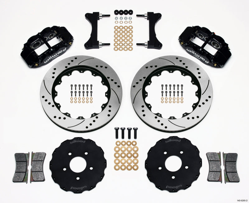 Wilwood Narrow Superlite 6R Front Hat Kit 14.00in Drilled Mitsubishi EVO VIII Wilwood Narrow Superlite 6R Front Hat Kit 14.00in Drilled Mitsubishi EVO VIII