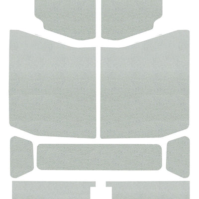 DEI 18-23 Jeep Wrangler JL 4-Door Boom Mat Headliner - 9 Piece - White