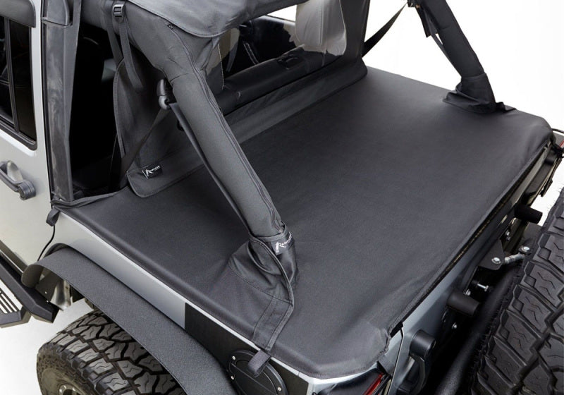 Rampage 2007-2018 Jeep Wrangler(JK) 2-Door Tonneau Cover - Black Diamond Rampage 2007-2018 Jeep Wrangler(JK) 2-Door Tonneau Cover - Black Diamond