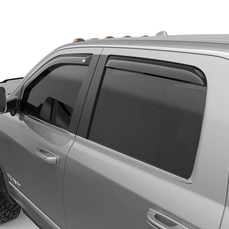 EGR 2020+ Ram HD Crew/Mega Cab In-Channel Window Visors Set of 4 - Dark Smoke EGR 2020+ Ram HD Crew/Mega Cab In-Channel Window Visors Set of 4 - Dark Smoke