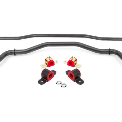 BMR 15-22 S550 Mustang Sway Bar Kit with Bushings  Front and Rear Black Hammertone
