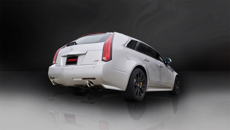 Corsa 2011-2014 Cadillac CTS Wagon V 6.2L V8 Polished Sport Axle-Back Exhaust Corsa 2011-2014 Cadillac CTS Wagon V 6.2L V8 Polished Sport Axle-Back Exhaust