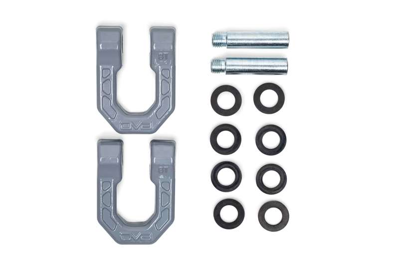 DV8 Offroad Elite Series D-Ring Shackles - Pair (Gray) DV8 Offroad Elite Series D-Ring Shackles - Pair (Gray)